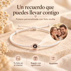 Pulsera personalizada con foto oculta - un recuerdo que puedes llevar contigo