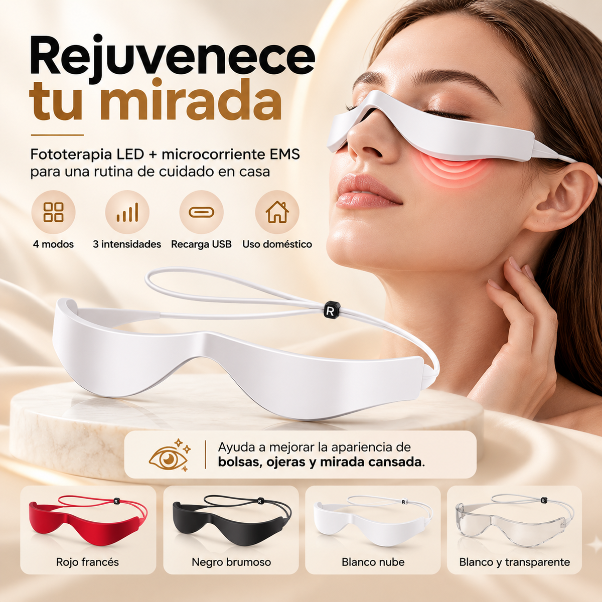 Rejuvenece tu mirada con tecnología LED y EMS
