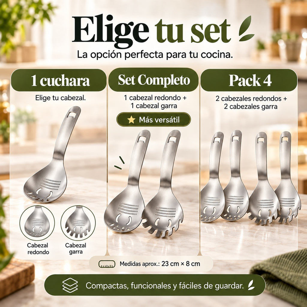 Opciones de set de cucharas multifunción