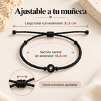 Medidas y cierre ajustable de la pulsera personalizada