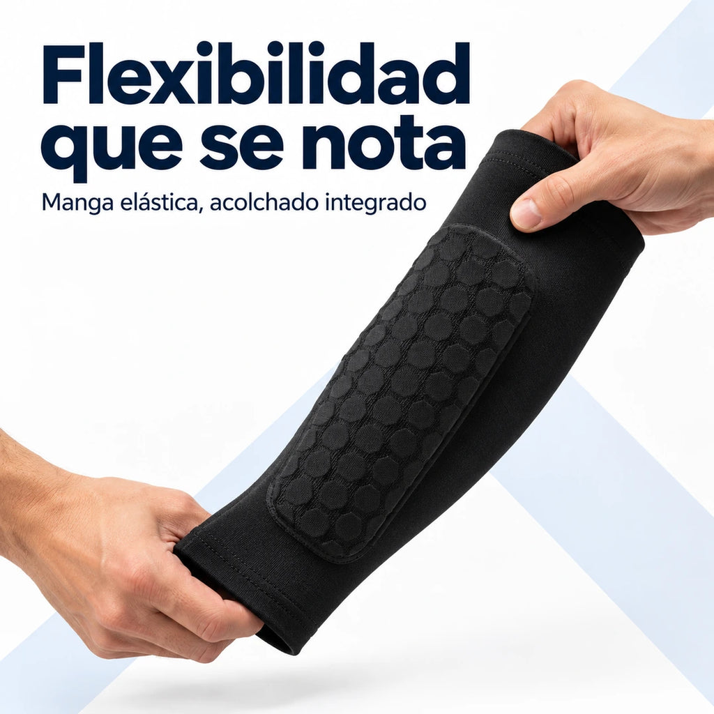 Flexibilidad de la manga elástica y su panel acolchado integrado