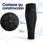 Detalle de la manga elástica, celdas hexagonales y panel integrado