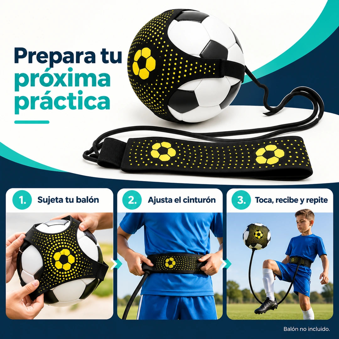 Instalación del cinturón de entrenamiento de fútbol en tres pasos