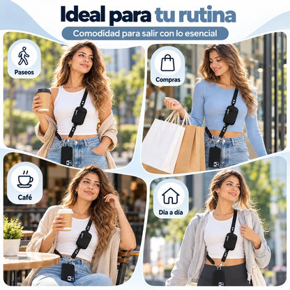 Usos cotidianos de correa para celular con bolso