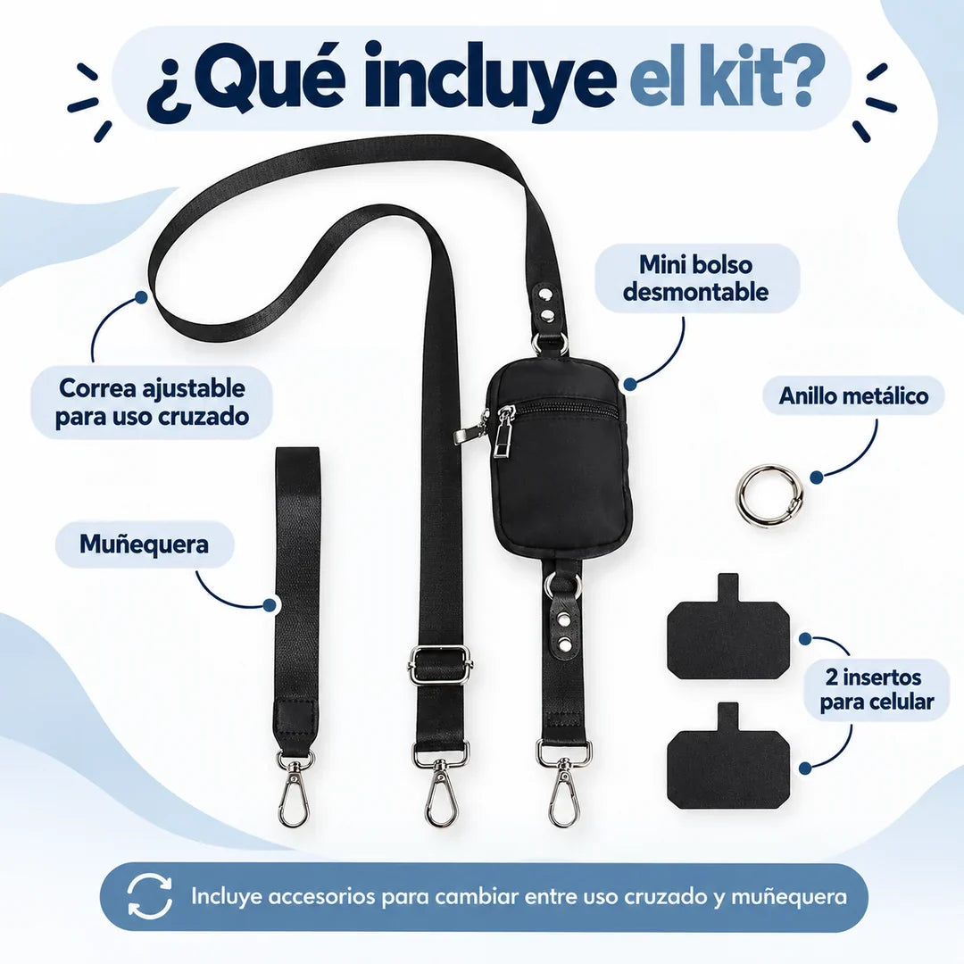 Accesorios ilustrados del kit para celular