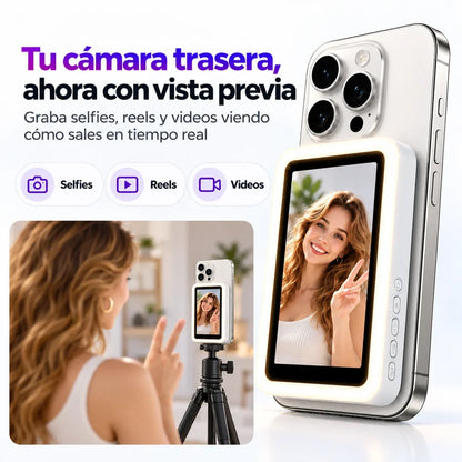 Graba selfies y reels usando la cámara trasera